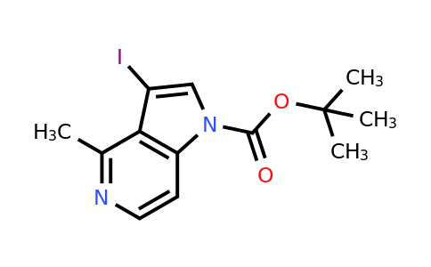 CAS 1260382-76-0 | tert-butyl 3-iodo-4-methyl-1H-pyrrolo[3,2-c]pyridine-1-carboxylate