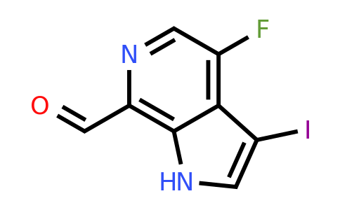 CAS 1260382-79-3 | 4-fluoro-3-iodo-1H-pyrrolo[2,3-c]pyridine-7-carbaldehyde