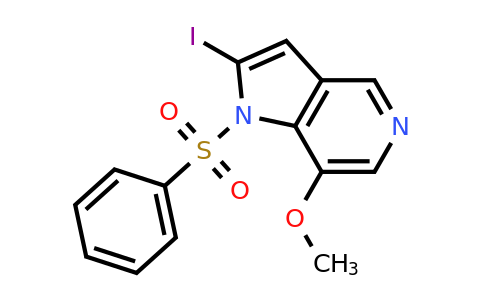 CAS 1260382-89-5 | 2-iodo-7-methoxy-1-(phenylsulfonyl)-1H-pyrrolo[3,2-c]pyridine