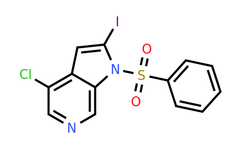 CAS 1260382-97-5 | 4-chloro-2-iodo-1-(phenylsulfonyl)-1H-pyrrolo[2,3-c]pyridine