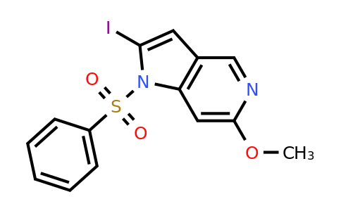 CAS 1260383-13-8 | 2-iodo-6-methoxy-1-(phenylsulfonyl)-1H-pyrrolo[3,2-c]pyridine