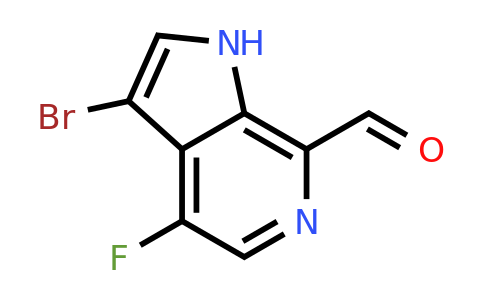 CAS 1260383-17-2 | 3-bromo-4-fluoro-1H-pyrrolo[2,3-c]pyridine-7-carbaldehyde