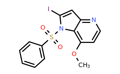 CAS 1260383-19-4 | 2-iodo-7-methoxy-1-(phenylsulfonyl)-1H-pyrrolo[3,2-b]pyridine