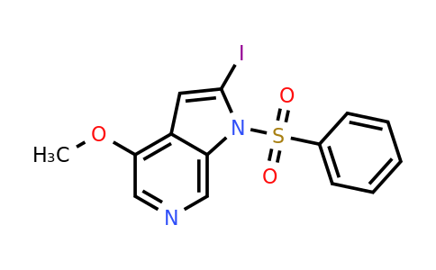 CAS 1260383-41-2 | 2-iodo-4-methoxy-1-(phenylsulfonyl)-1H-pyrrolo[2,3-c]pyridine