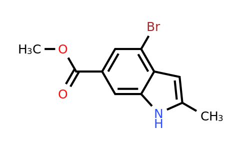 CAS 1260383-49-0 | methyl 4-bromo-2-methyl-1H-indole-6-carboxylate