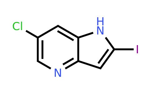 CAS 1260383-53-6 | 6-chloro-2-iodo-1H-pyrrolo[3,2-b]pyridine