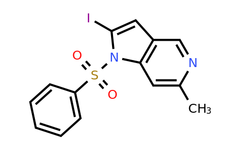 CAS 1260383-86-5 | 2-iodo-6-methyl-1-(phenylsulfonyl)-1H-pyrrolo[3,2-c]pyridine