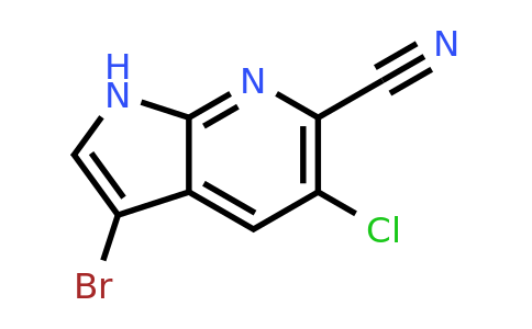 CAS 1260383-87-6 | 3-bromo-5-chloro-1H-pyrrolo[2,3-b]pyridine-6-carbonitrile
