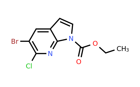 CAS 1260383-98-9 | ethyl 5-bromo-6-chloro-1H-pyrrolo[2,3-b]pyridine-1-carboxylate
