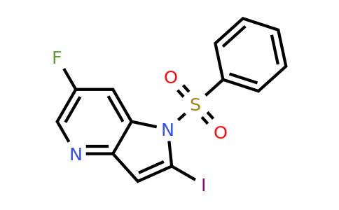 CAS 1260384-14-2 | 6-fluoro-2-iodo-1-(phenylsulfonyl)-1H-pyrrolo[3,2-b]pyridine