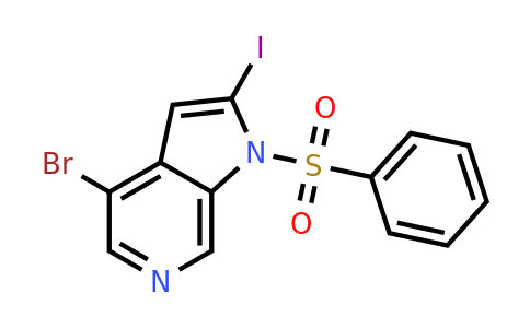 CAS 1260384-53-9 | 4-bromo-2-iodo-1-(phenylsulfonyl)-1H-pyrrolo[2,3-c]pyridine