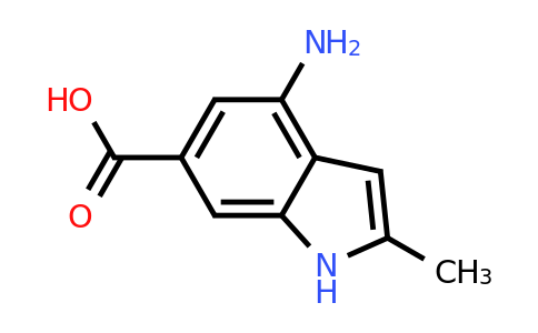 CAS 1260384-99-3 | 4-amino-2-methyl-1H-indole-6-carboxylic acid