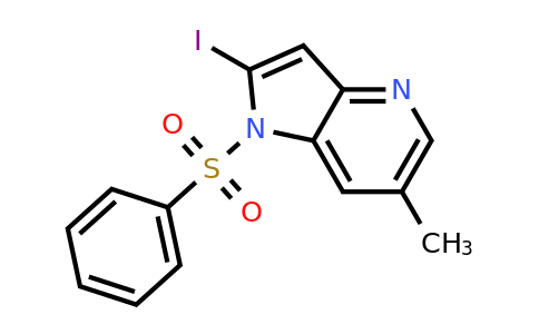 CAS 1260385-90-7 | 2-iodo-6-methyl-1-(phenylsulfonyl)-1H-pyrrolo[3,2-b]pyridine