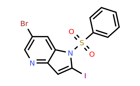 CAS 1260386-12-6 | 6-bromo-2-iodo-1-(phenylsulfonyl)-1H-pyrrolo[3,2-b]pyridine