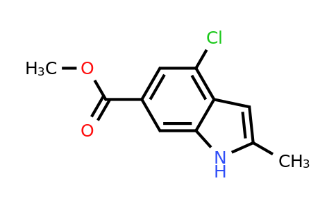 CAS 1260386-48-8 | methyl 4-chloro-2-methyl-1H-indole-6-carboxylate