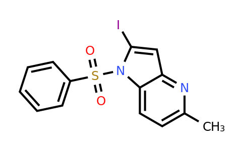 CAS 1260386-71-7 | 2-iodo-5-methyl-1-(phenylsulfonyl)-1H-pyrrolo[3,2-b]pyridine