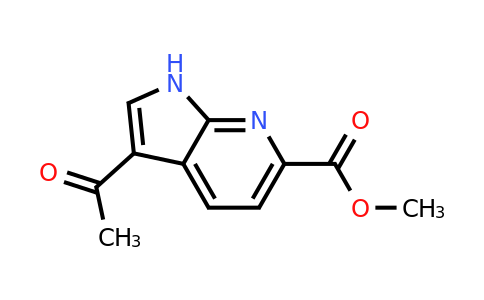 CAS 1260387-00-5 | methyl 3-acetyl-1H-pyrrolo[2,3-b]pyridine-6-carboxylate