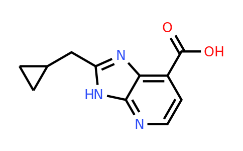 CAS 1260390-74-6 | 2-(Cyclopropylmethyl)-3H-imidazo[4,5-b]pyridine-7-carboxylic acid