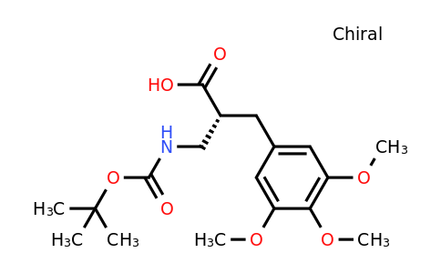 CAS 1260587-15-2 | (R)-2-(Tert-butoxycarbonylamino-methyl)-3-(3,4,5-trimethoxy-phenyl)-propionic acid