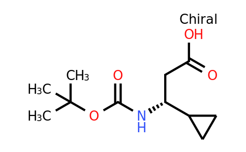 CAS 1260588-00-8 | (R)-3-Tert-butoxycarbonylamino-3-cyclopropyl-propionic acid