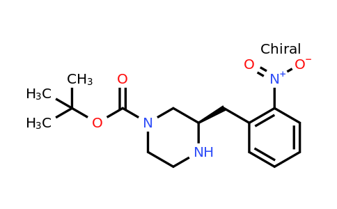 CAS 1260588-39-3 | (R)-3-(2-Nitro-benzyl)-piperazine-1-carboxylic acid tert-butyl ester