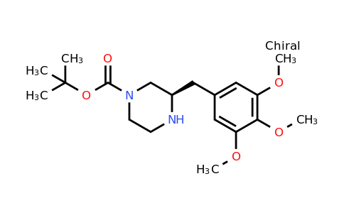 CAS 1260588-68-8 | (R)-3-(3,4,5-Trimethoxy-benzyl)-piperazine-1-carboxylic acid tert-butyl ester