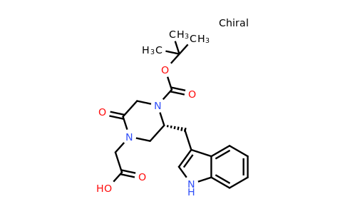 CAS 1260588-74-6 | (R)-4-Carboxymethyl-2-(1H-indol-3-ylmethyl)-5-oxo-piperazine-1-carboxylic acid tert-butyl ester