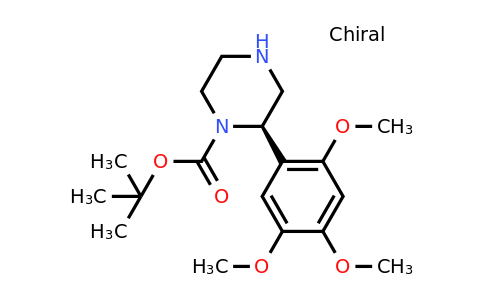 CAS 1260588-86-0 | (R)-2-(2,4,5-Trimethoxy-phenyl)-piperazine-1-carboxylic acid tert-butyl ester