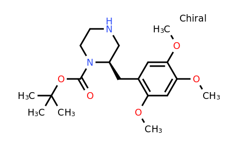 CAS 1260588-92-8 | (R)-2-(2,4,5-Trimethoxy-benzyl)-piperazine-1-carboxylic acid tert-butyl ester