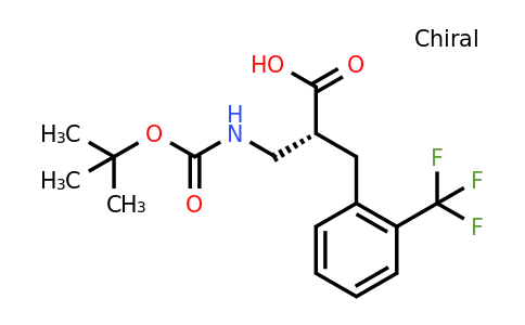 CAS 1260589-13-6 | (R)-2-(Tert-butoxycarbonylamino-methyl)-3-(2-trifluoromethyl-phenyl)-propionic acid