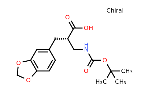 CAS 1260589-29-4 | (S)-3-Benzo[1,3]dioxol-5-YL-2-(tert-butoxycarbonylamino-methyl)-propionic acid