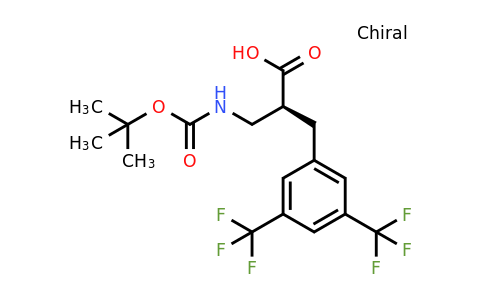 CAS 1260590-43-9 | (S)-3-(3,5-Bis-trifluoromethyl-phenyl)-2-(tert-butoxycarbonylamino-methyl)-propionic acid