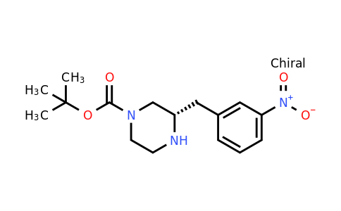 CAS 1260590-90-6 | (S)-3-(3-Nitro-benzyl)-piperazine-1-carboxylic acid tert-butyl ester