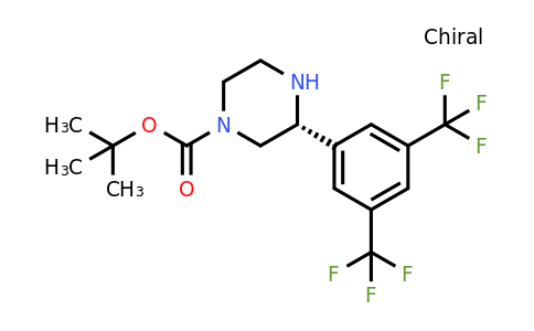 CAS 1260590-98-4 | (R)-3-(3,5-Bis-trifluoromethyl-phenyl)-piperazine-1-carboxylic acid tert-butyl ester