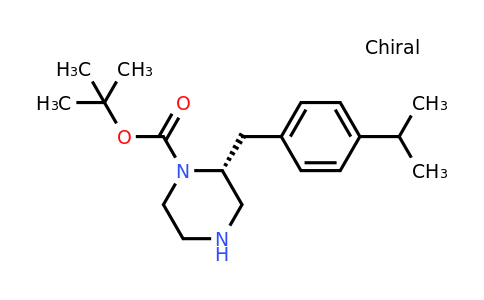 CAS 1260591-41-0 | (R)-2-(4-Isopropyl-benzyl)-piperazine-1-carboxylic acid tert-butyl ester