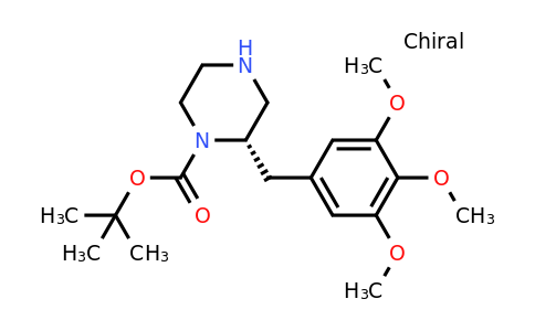 CAS 1260591-42-1 | (S)-2-(3,4,5-Trimethoxy-benzyl)-piperazine-1-carboxylic acid tert-butyl ester