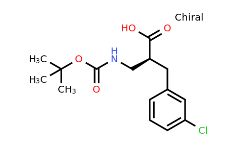 CAS 1260592-60-6 | (S)-2-(Tert-butoxycarbonylamino-methyl)-3-(3-chloro-phenyl)-propionic acid