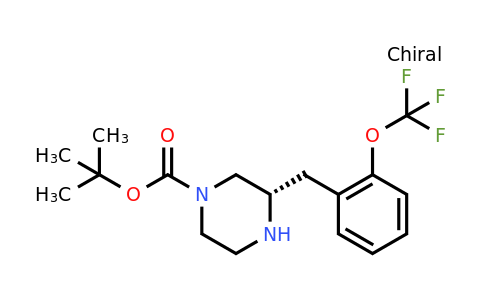 CAS 1260592-74-2 | (S)-3-(2-Trifluoromethoxy-benzyl)-piperazine-1-carboxylic acid tert-butyl ester