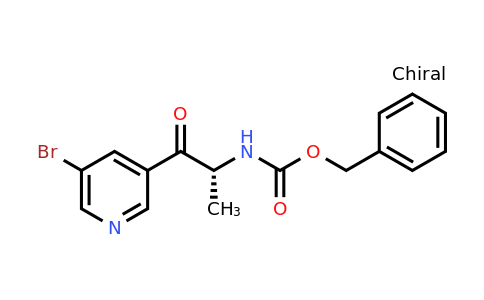 CAS 1260593-72-3 | Benzyl [(1R)-2-(5-bromopyridin-3-YL)-1-methyl-2-oxoethyl]carbamate