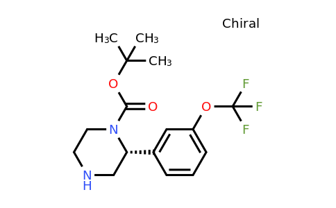 CAS 1260593-87-0 | (R)-2-(3-Trifluoromethoxy-phenyl)-piperazine-1-carboxylic acid tert-butyl ester