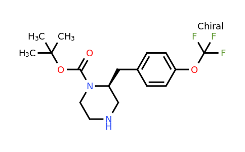 CAS 1260593-98-3 | (S)-2-(4-Trifluoromethoxy-benzyl)-piperazine-1-carboxylic acid tert-butyl ester