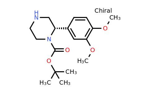 CAS 1260594-03-3 | (S)-2-(3,4-Dimethoxy-phenyl)-piperazine-1-carboxylic acid tert-butyl ester