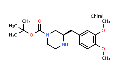 CAS 1260594-07-7 | (R)-3-(3,4-Dimethoxy-benzyl)-piperazine-1-carboxylic acid tert-butyl ester