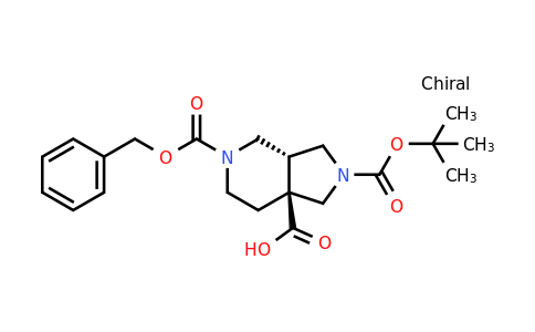 CAS 1260594-17-9 | (3AR,7AS)-5-(Benzyloxycarbonyl)-2-(tert-butoxycarbonyl)octahydro-1H-pyrrolo[3,4-C]pyridine-7A-carboxylic acid