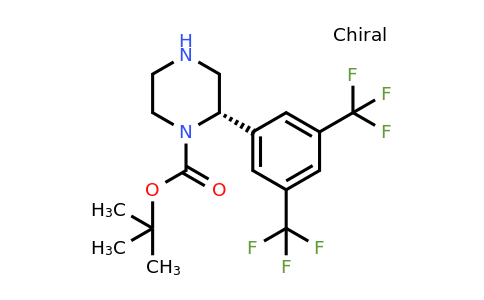 CAS 1260595-97-8 | (S)-2-(3,5-Bis-trifluoromethyl-phenyl)-piperazine-1-carboxylic acid tert-butyl ester