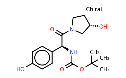 CAS 1260596-08-4 | (S,S)-2-N-BOC-amino-2-(4-hydroxy-phenyl)-1-(3-hydroxy-pyrrolidin-1-YL)-ethanone