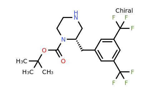 CAS 1260596-56-2 | (S)-2-(3,5-Bis-trifluoromethyl-benzyl)-piperazine-1-carboxylic acid tert-butyl ester