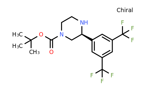 CAS 1260601-98-6 | (S)-3-(3,5-Bis-trifluoromethyl-phenyl)-piperazine-1-carboxylic acid tert-butyl ester