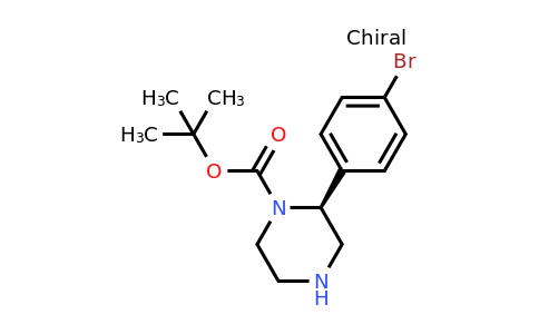 CAS 1260603-39-1 | (S)-2-(4-Bromo-phenyl)-piperazine-1-carboxylic acid tert-butyl ester