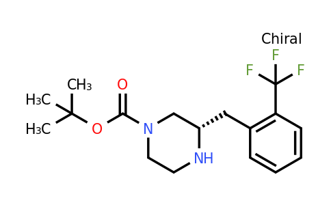 CAS 1260603-49-3 | (S)-3-(2-Trifluoromethyl-benzyl)-piperazine-1-carboxylic acid tert-butyl ester